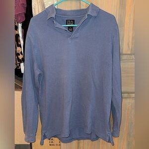 Jos. A Bank 100% Cotton Blue Long Sleeve Shirt